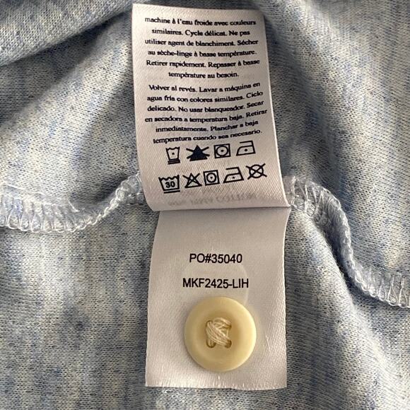 Faherty Cloud Cotton Tee Men's Small Crew Tee Pima Cotton Light Blue Heather NEW - Picture 11 of 14